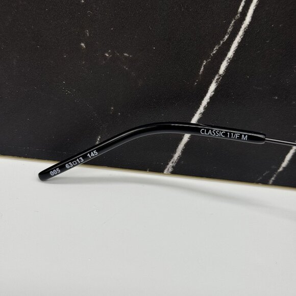 NEW SAINT LAURENT CLASSIC 11F 005 UNISEX BLACK AVIATOR SUNGLASSES - Picture 8 of 9